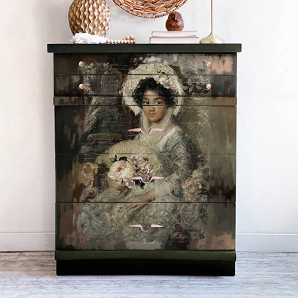 Carta da Découpage "Beautiful Portrait" in Carta di Riso 59x84 cm - Image 2