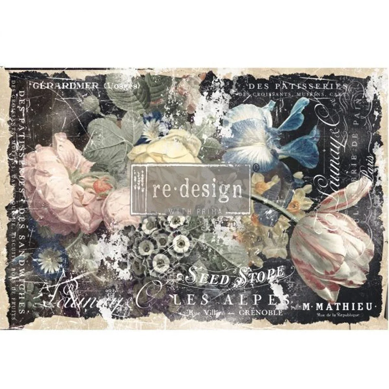 Carta da Découpage "BRIDGETTE" in Tessuto 48x76cm