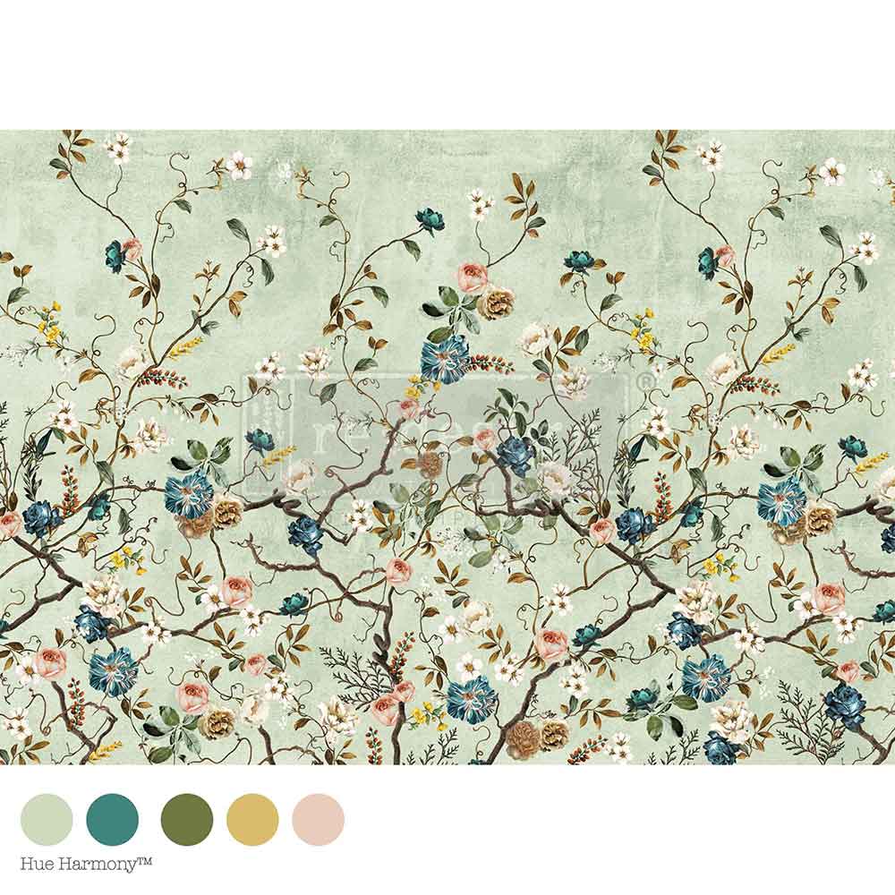Carta da Decoupage Fiber “Blossom Perch” 1 foglio A1