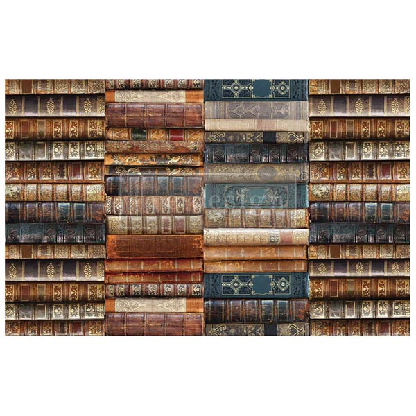 Carta da Découpage "BIBLIOPHILE" in Tessuto 49.53 x 76.2 cm