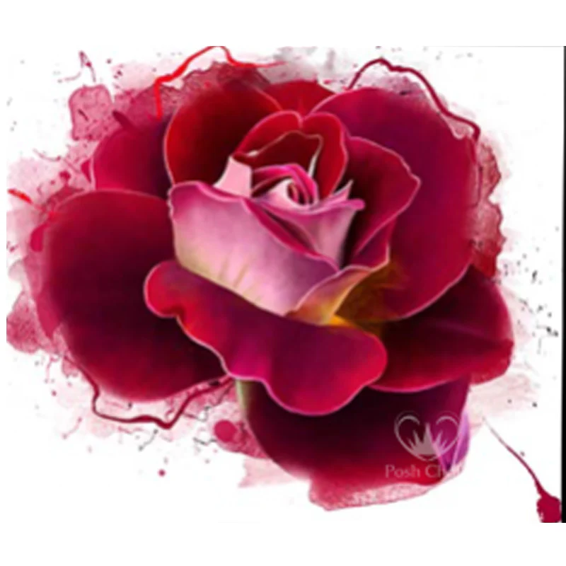 Carta da Découpage "Radient Rose" in Carta di Riso Posh chalk 58x81cm