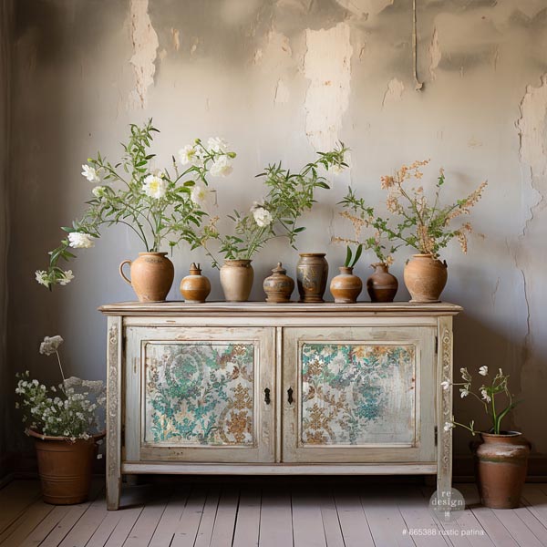 Carta da Découpage "RUSTIC PATINA" in Tessuto 49.53 x 76.2 cm - Image 3