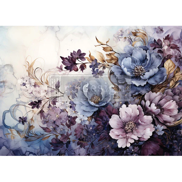 Carta da Découpage "Serene Shadows" in Carta di Riso 59x84 cm