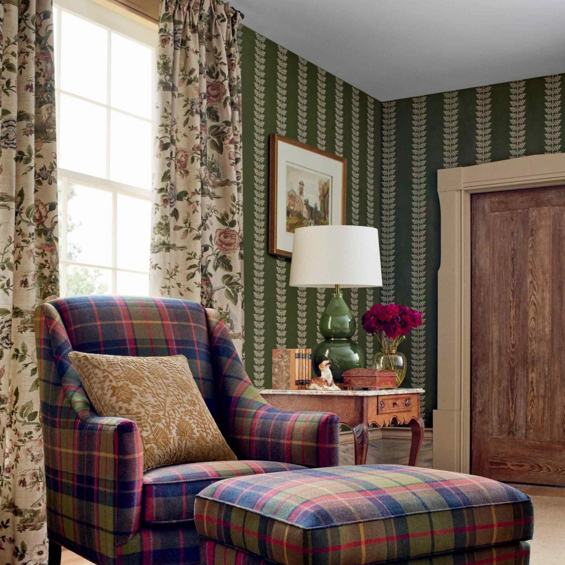Carta da Parati “Amble Verde” Boxwood | THIBAUT - Image 3