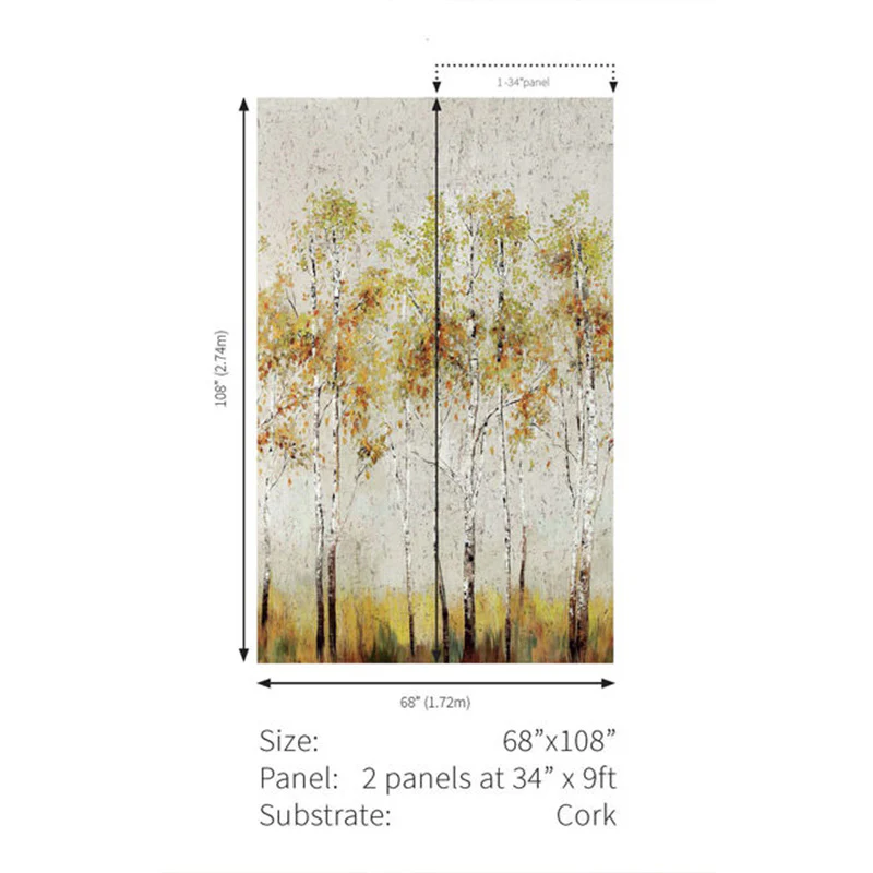 Carta da parati - "Aspen Tree Mural - Bone" | WALLQUEST - DAISY BENNETT - Image 3