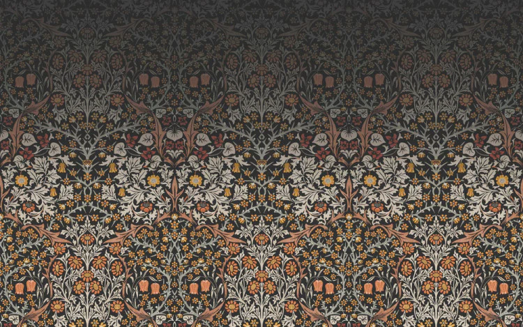 Carta da parati "Blackthorn Mural Arancio" - Morris at home