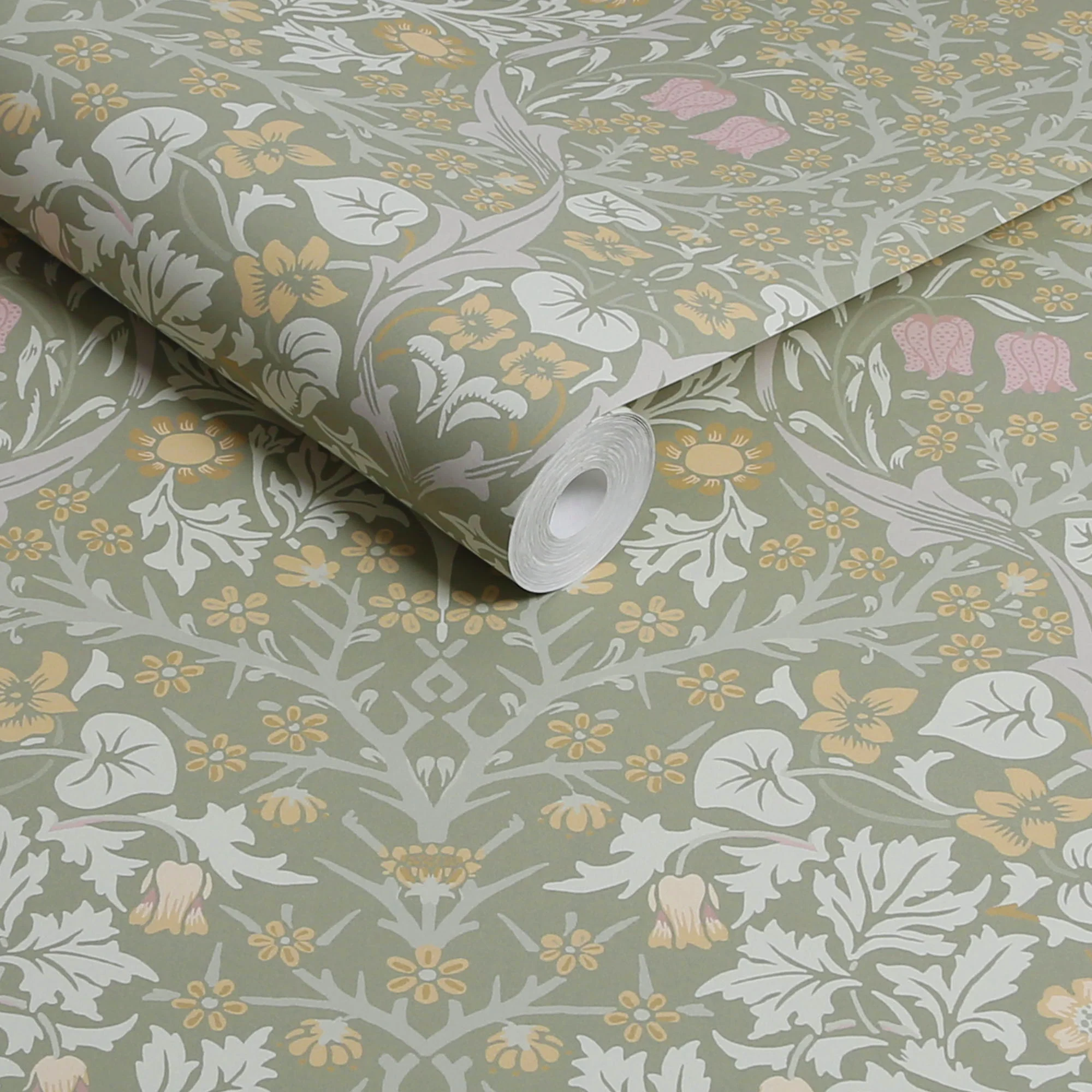 Carta da Parati "Blackthorn Sage" Morris at home - Image 3