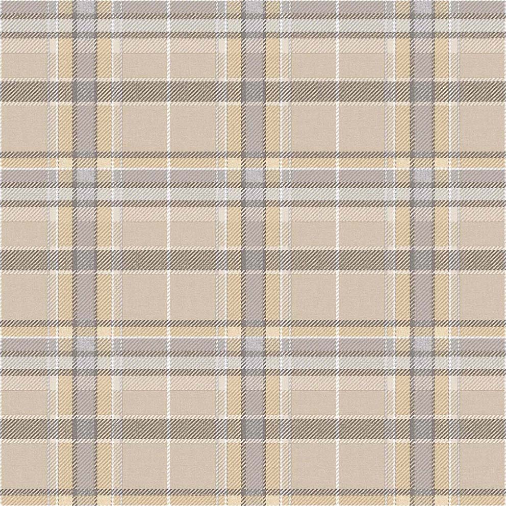 Carta da parati "BOTANY HOUSE tartan beige chiaro", a metraggio o rotolo