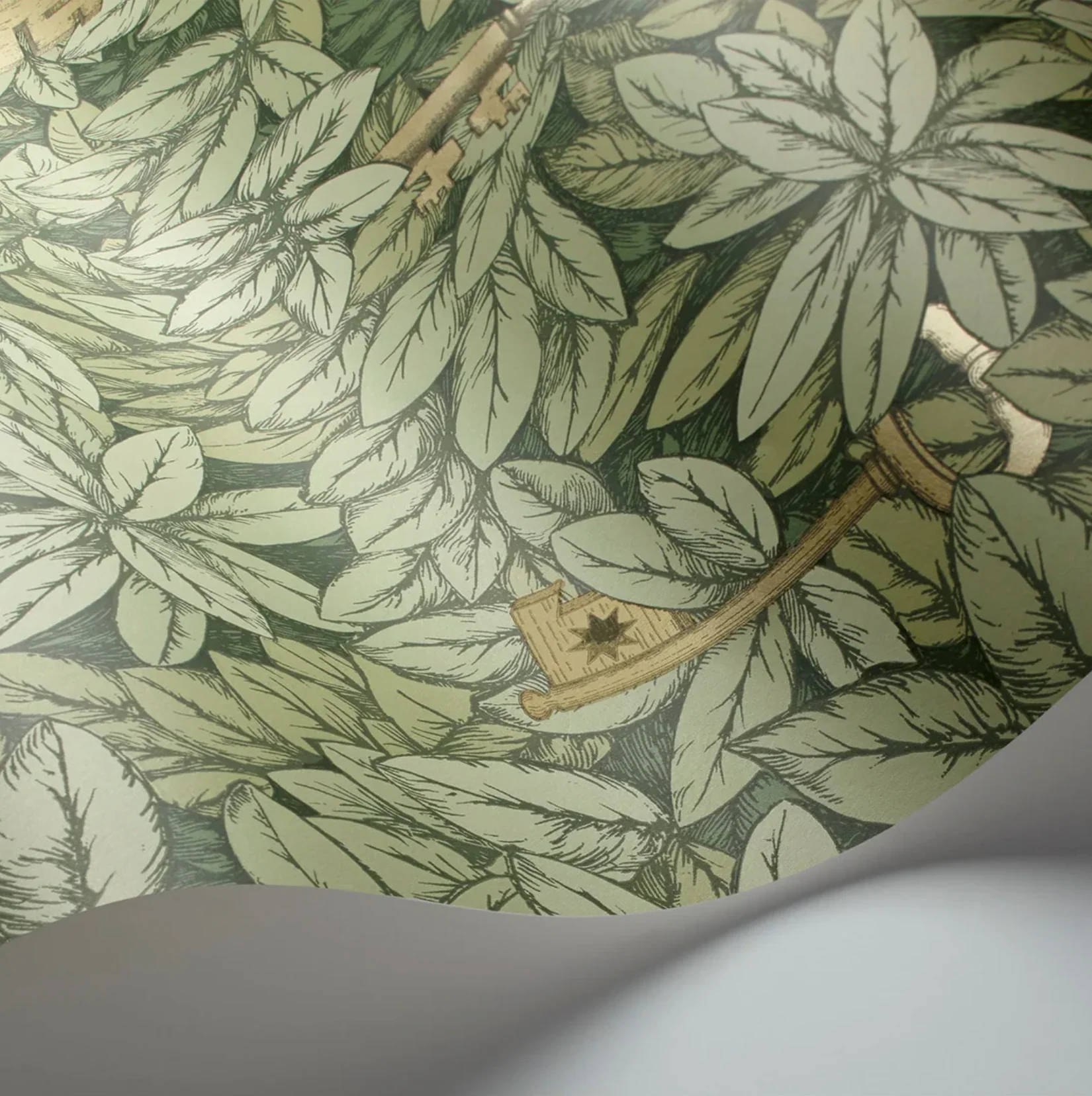 Carta da Parati "Chiavi segrete verde chiaro" Fornasetti | COLE & SON - Image 2