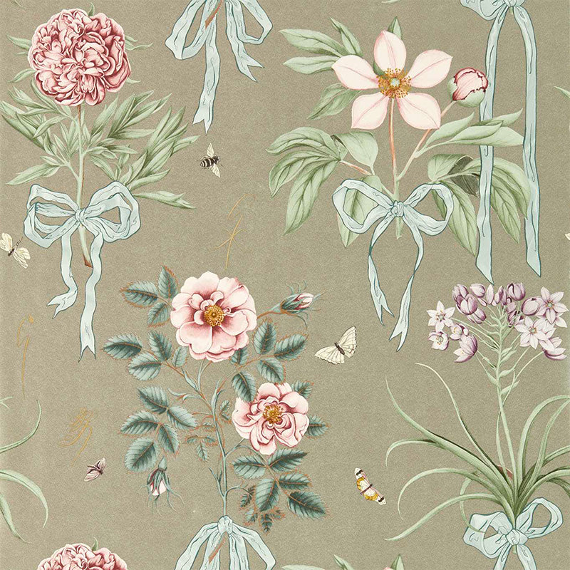 Carta da parati "CUPID'S BEAU FLORIN/MADDER" - SANDERSON