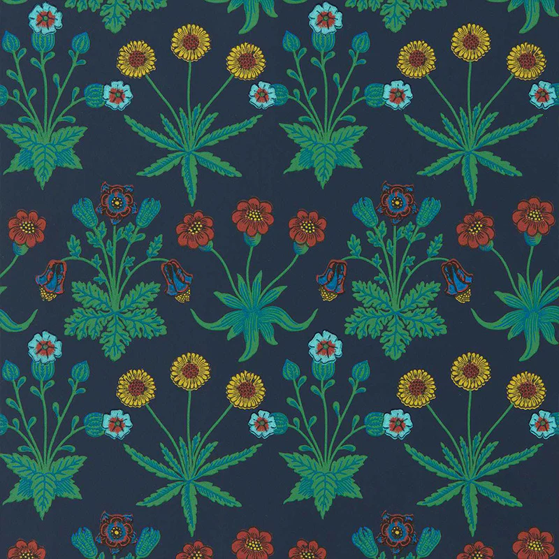 Carta da Parati "DAISY MIDNIGHT" Morris & Co. - Sanderson