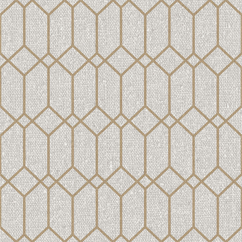 Carta da parati "Intreccio Geometrico Beige" a metraggio o rotolo