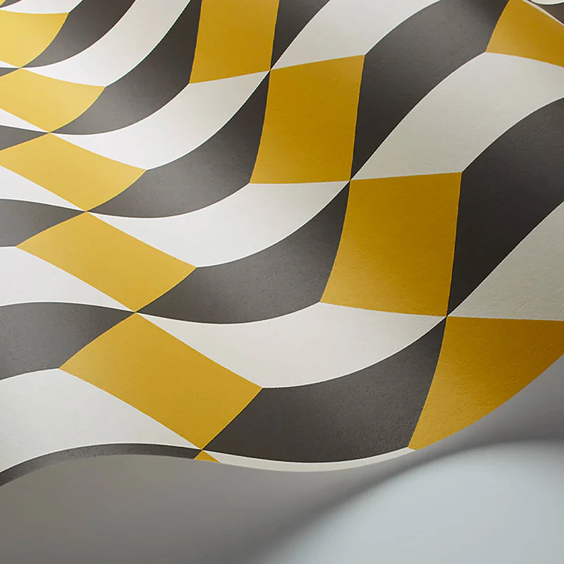 Carta da Parati “DELANO Yellow, White & Soot” | COLE & SON - Image 2