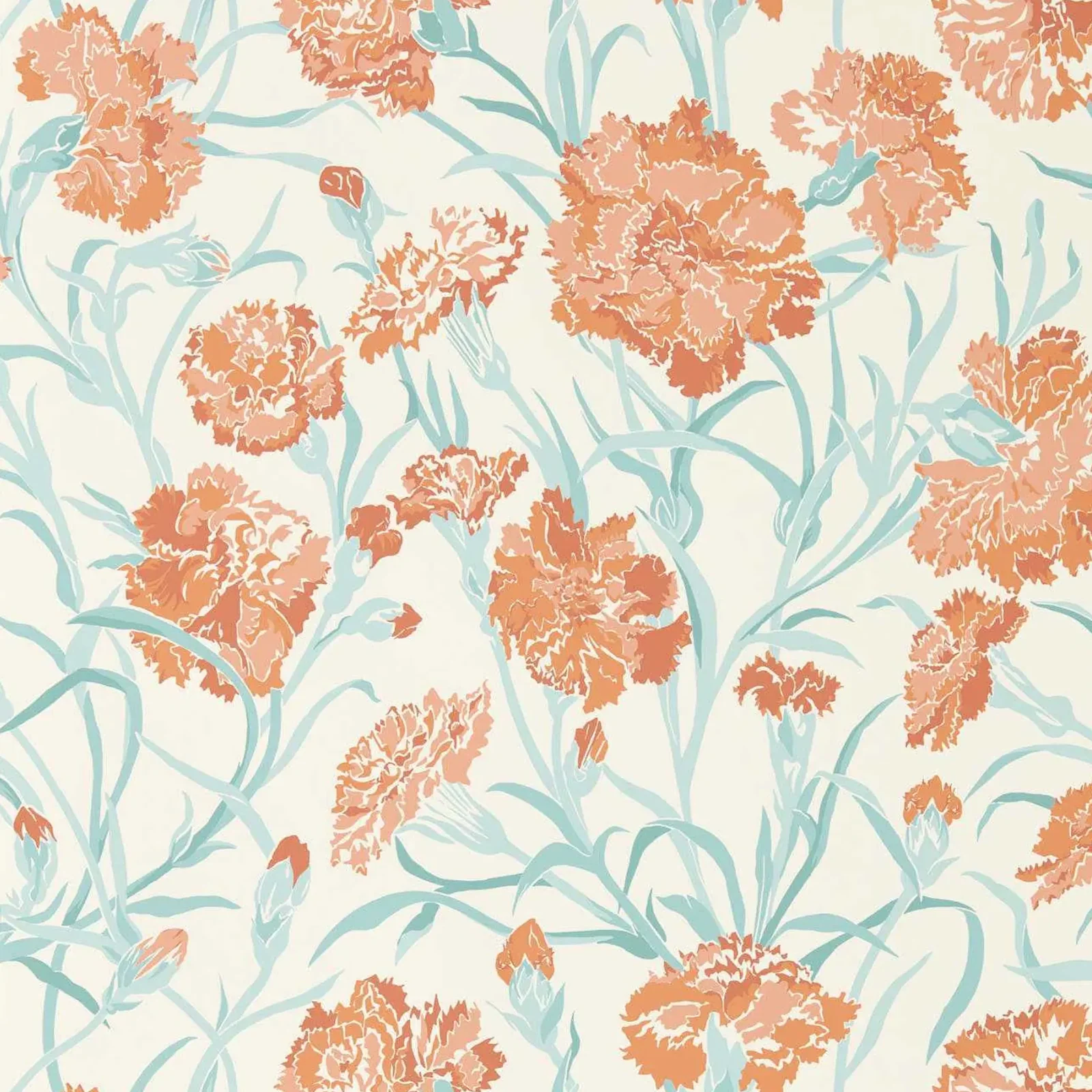 Carta da Parati “Fleur De Joie Arancione” | HARLEQUIN