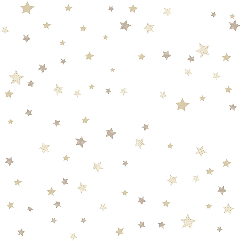 Carta da parati "Funny Stars Yellow" a metraggio o rotolo