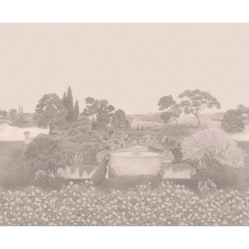 Carta da Parati "IDYLL Platinum Pearl" The Garden | COLE & SON