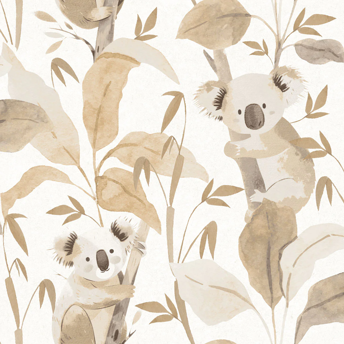 Carta da parati "koala marroni”, a metraggio o a rotolo