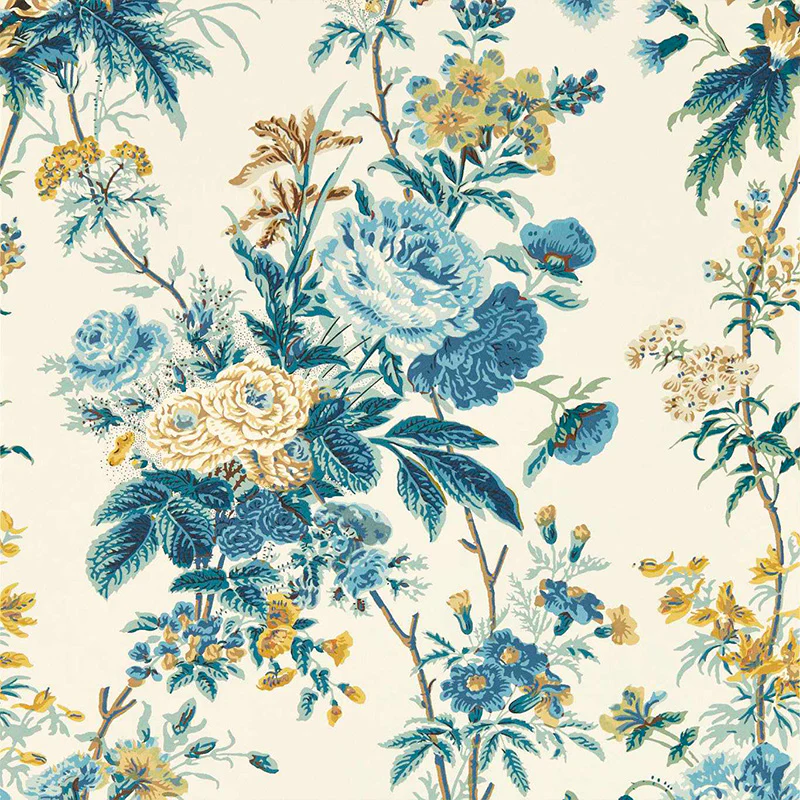 Carta da parati "LAKELAND PARADIS POPPINJAY/LION" - SANDERSON
