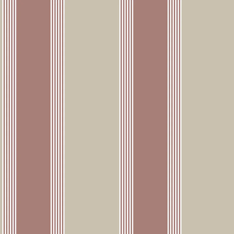 Carta da parati "Linee Rouge et Taupe" a metraggio o rotolo