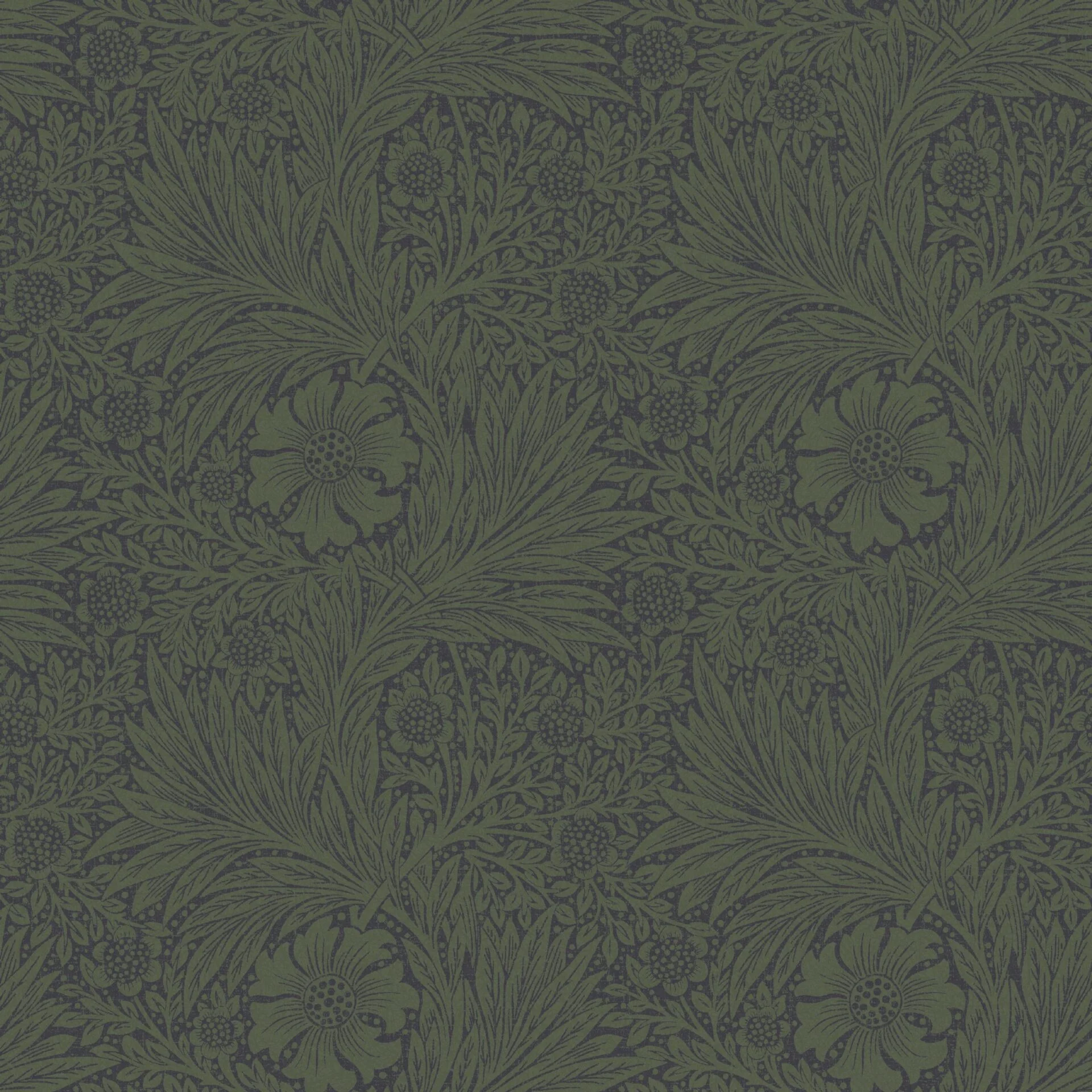 Carta da Parati "Marigold Fibrous Green" Morris at home