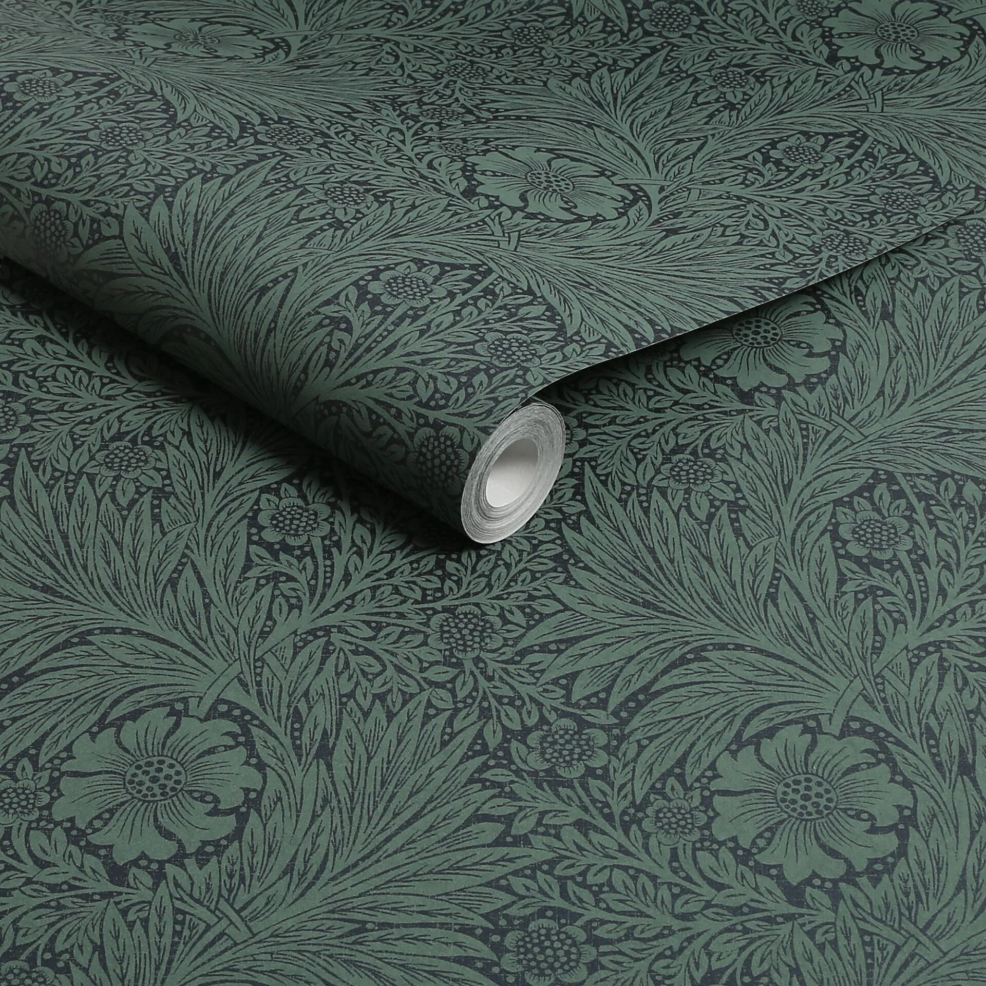 Carta da Parati "Marigold Fibrous Green" Morris at home - Image 3