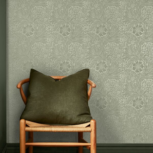 Carta da Parati "Marigold Fibrous Sage" Morris at home - Image 2