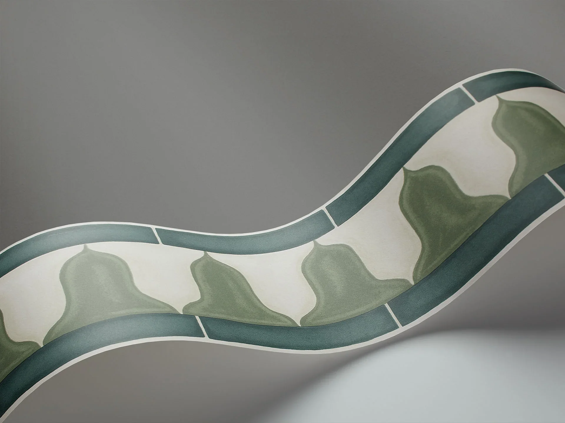 Carta da Parati "MARTYN LAWRENCE BULLARD" Zellige Border verde | COLE & SON - Image 2