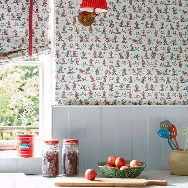 CARTA DA PARATI "MICKEY & MINNIE BONBON BLUE" - Disney x HOME - Sanderson - Image 2