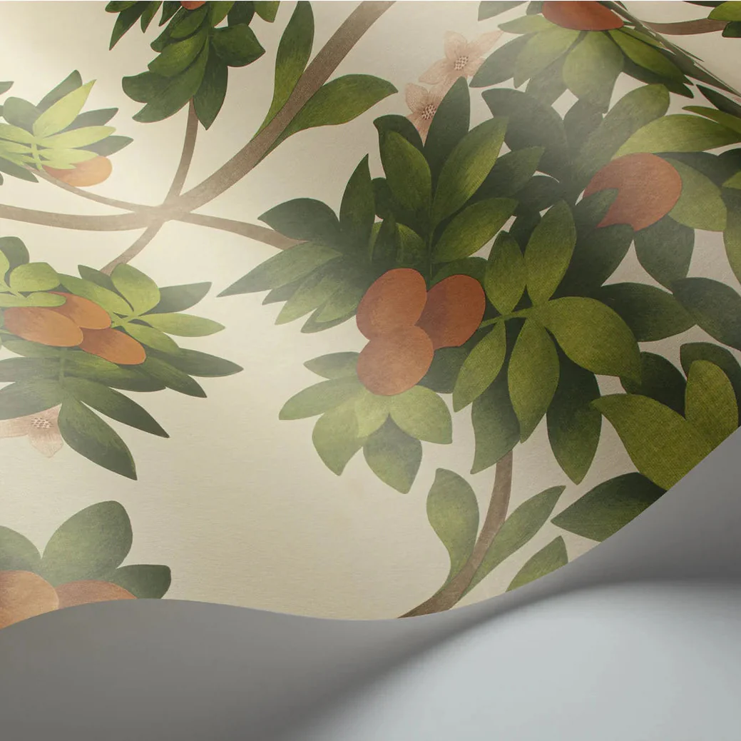 Carta da Parati “Orange blossom arancio e verde” | COLE & SON - Image 3