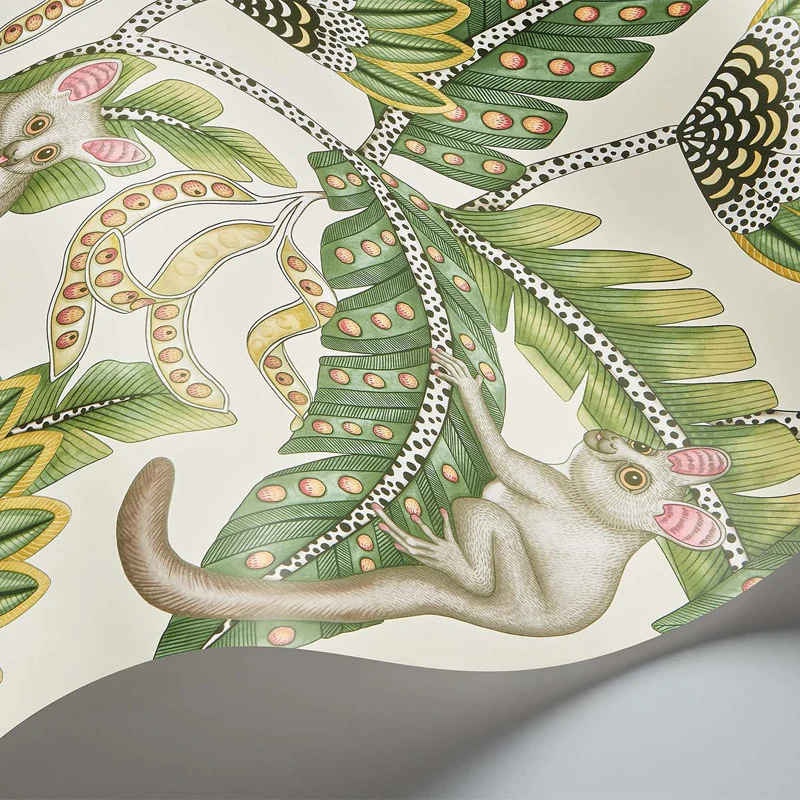 Carta da Parati "BUSH BABY BIANCO" Jabula-Ardmore | COLE & SON - Image 2