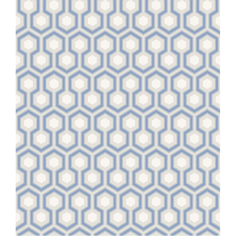 Carta da Parati Premium "HICKS' HEXAGON AZZURRO & BIANCO" The Contemporary | COLE & SON