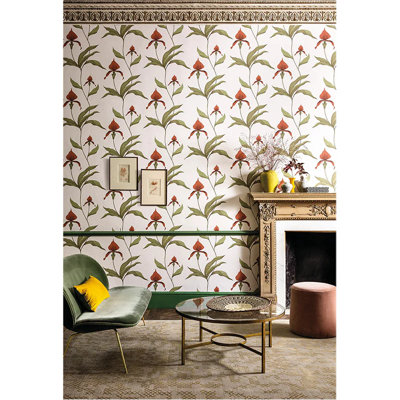 Carta da Parati "ORCHID BIANCO & ROSSO" The Contemporary | COLE & SON - Image 3