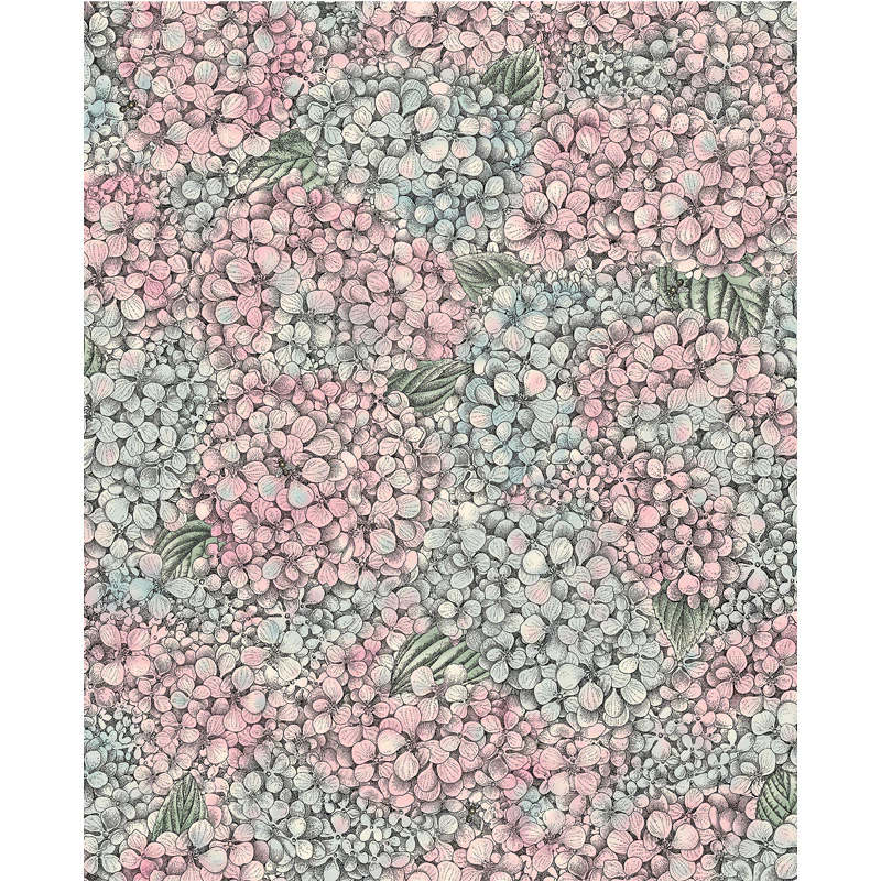 Carta da Parati "ORTENSIE ROSA" Fornasetti | COLE & SON