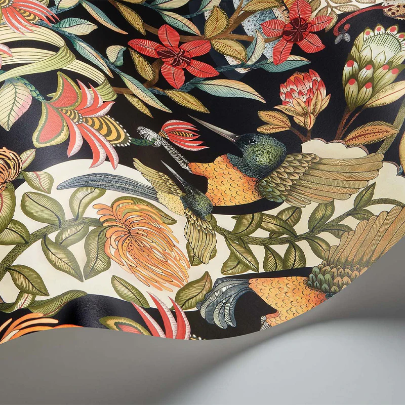 Carta da Parati "PROTEA GARDEN NERO" Jabula-Ardmore | COLE & SON - Image 2