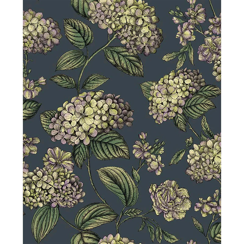 Carta da Parati "RAMO DI ORTENSIA GRIGIO" Fornasetti | COLE & SON