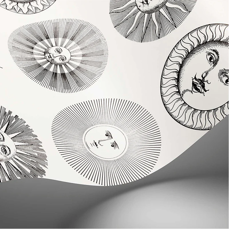 Carta da Parati "SOLI BIANCO & NERO" Fornasetti | COLE & SON - Image 2