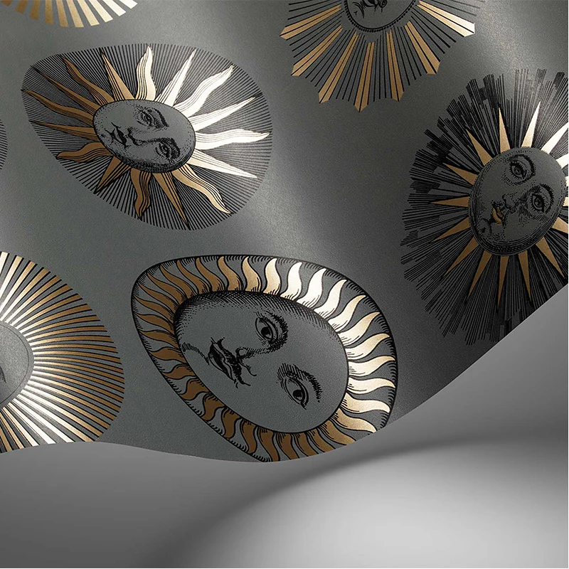 Carta da Parati "SOLI OLIVA E ORO ROSA" Fornasetti | COLE & SON - Image 2
