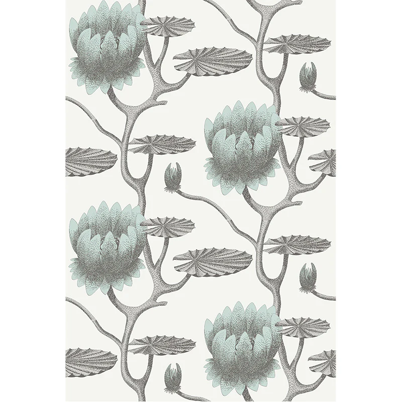 Carta da Parati "SUMMER LILY BIANCO & AZZURRO" The Contemporary | COLE & SON