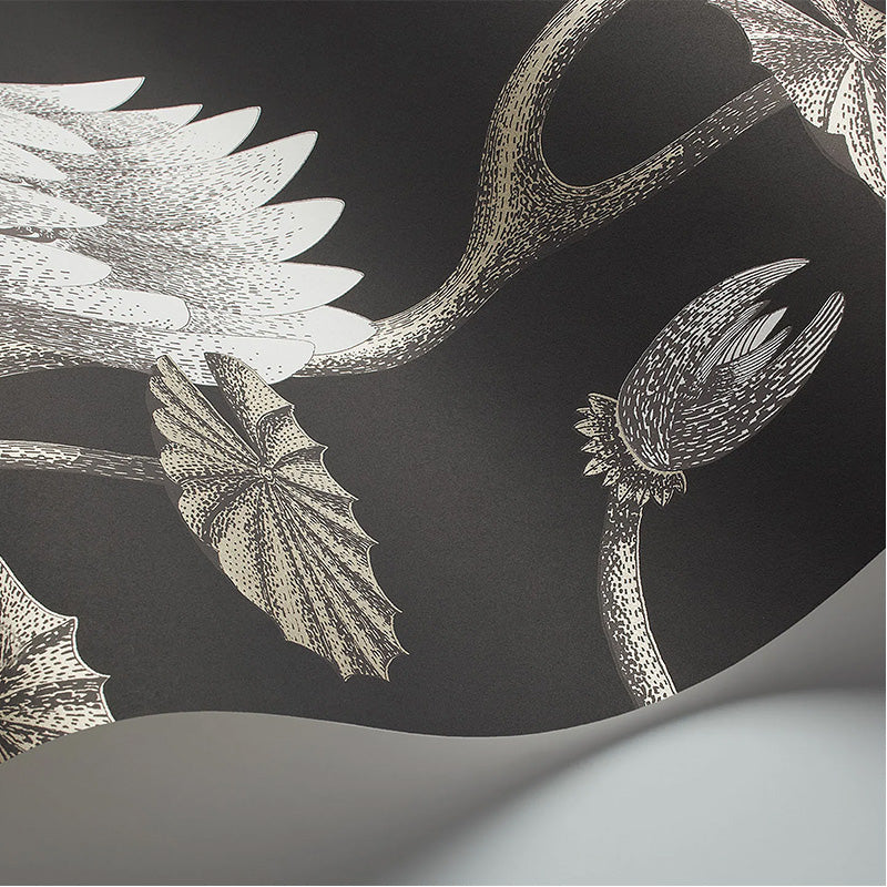 Carta da Parati "SUMMER LILY NERO & BIANCO " The Contemporary | COLE & SON - Image 2