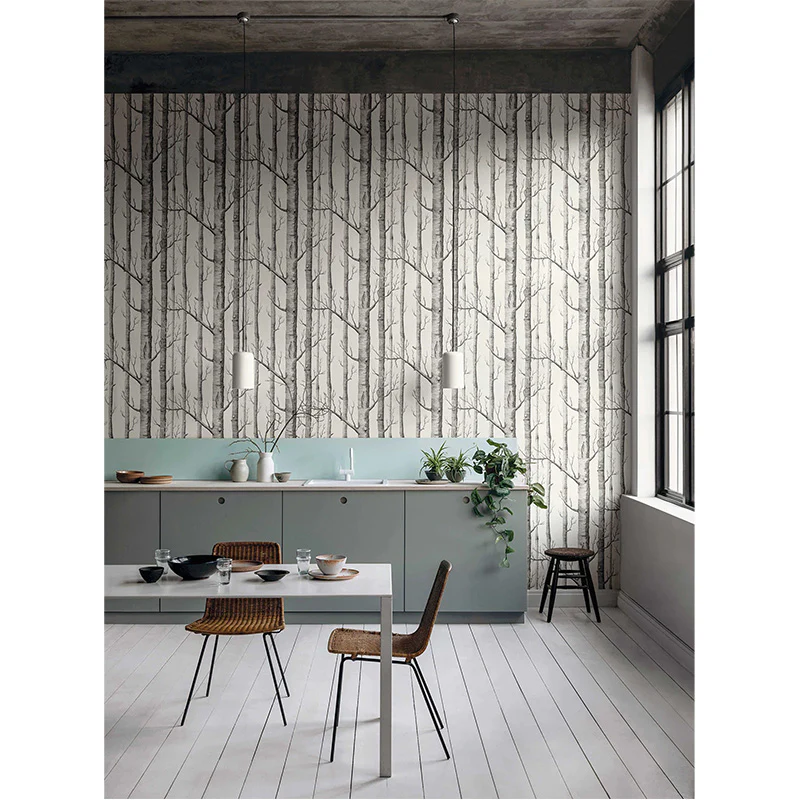 Carta da Parati "WOODS BIANCO & NERO" The Contemporary | COLE & SON - Image 3
