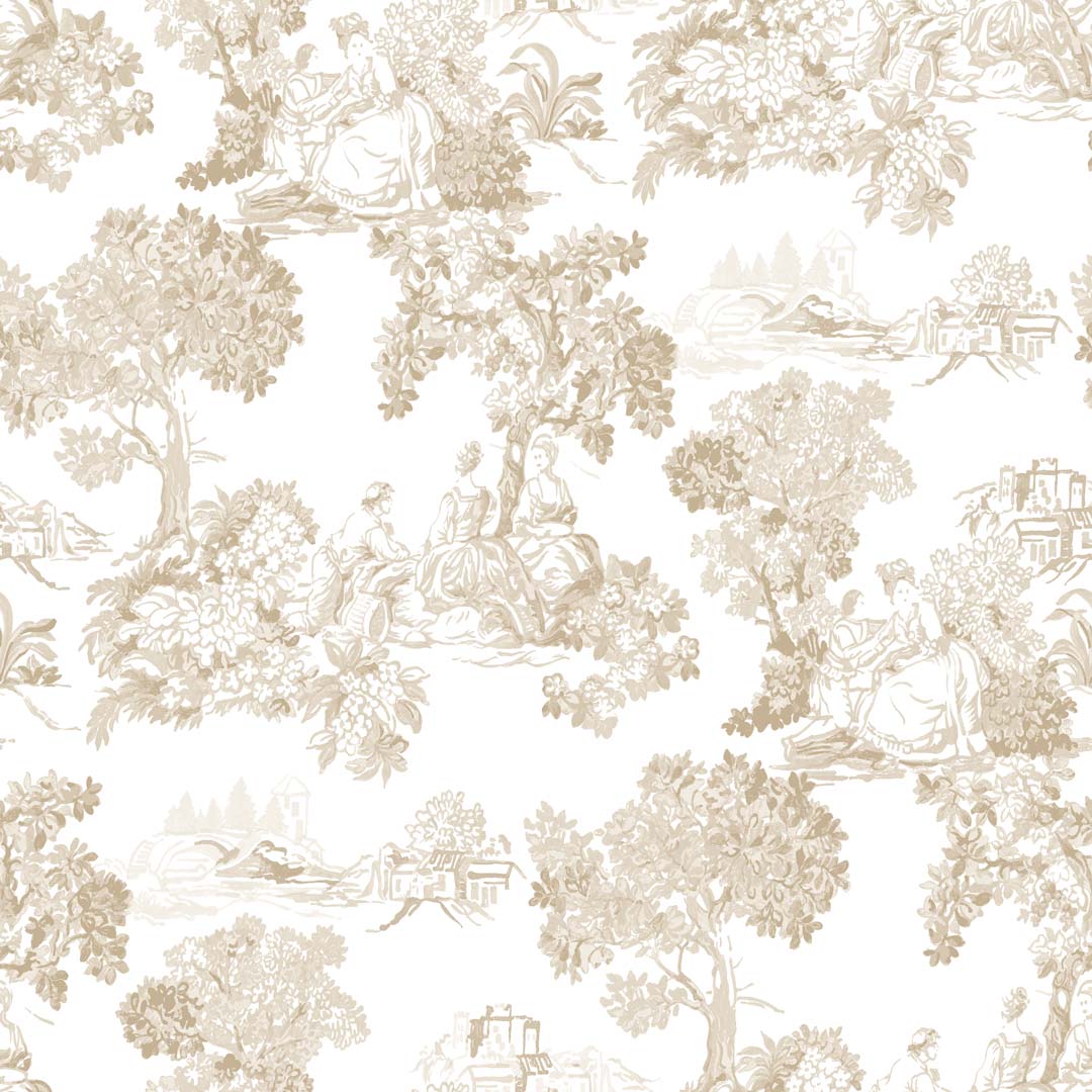 Carta da parati "Racconti nella natura beige" a metraggio o rotolo