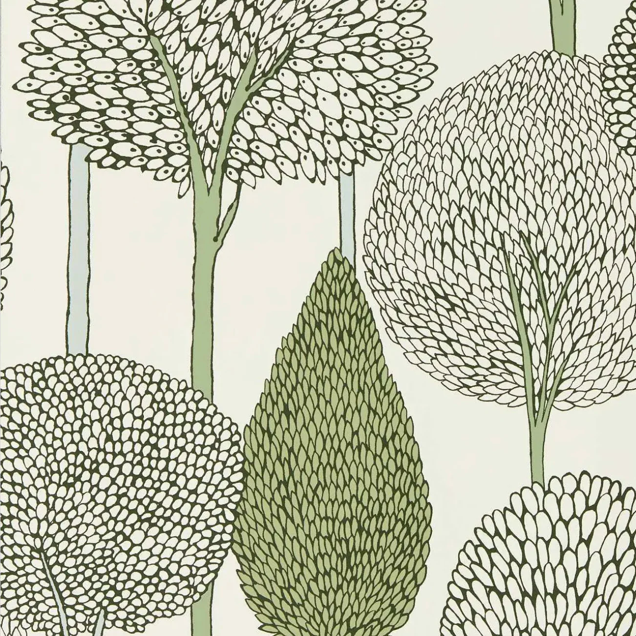 Carta da Parati “Silhouette Verde” | HARLEQUIN