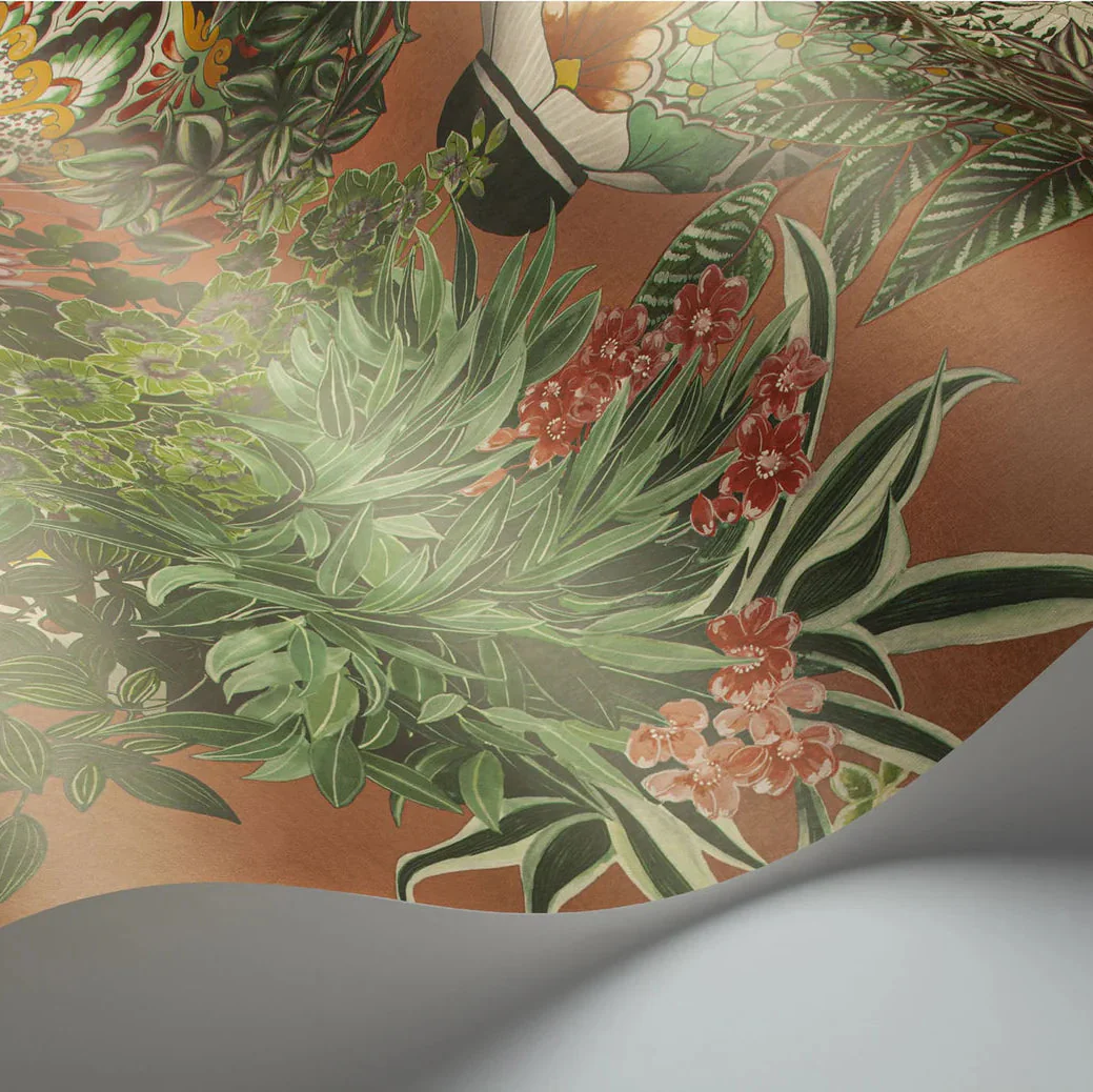 Carta da Parati “Talavera arancione e verde” | COLE & SON - Image 2