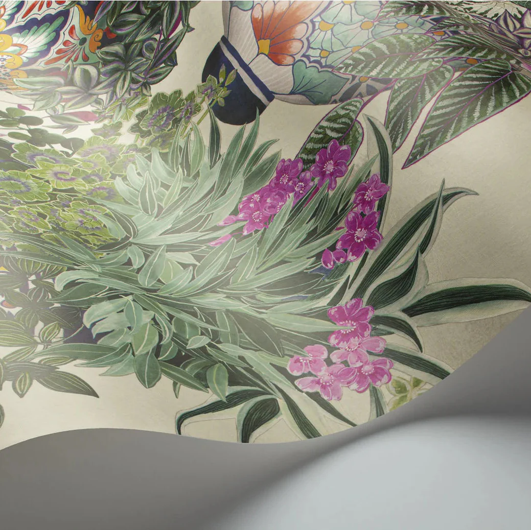 Carta da Parati “Talavera beige e verde” | COLE & SON - Image 2