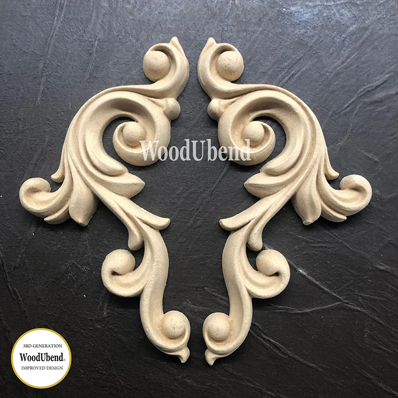 Coppia di Fregi Decorativi “Maison Mini”, WoodUbend