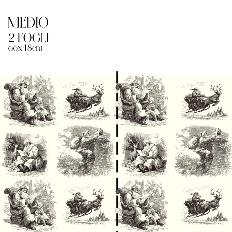 Dècoupage "Christmas Toile" Nero - Image 3