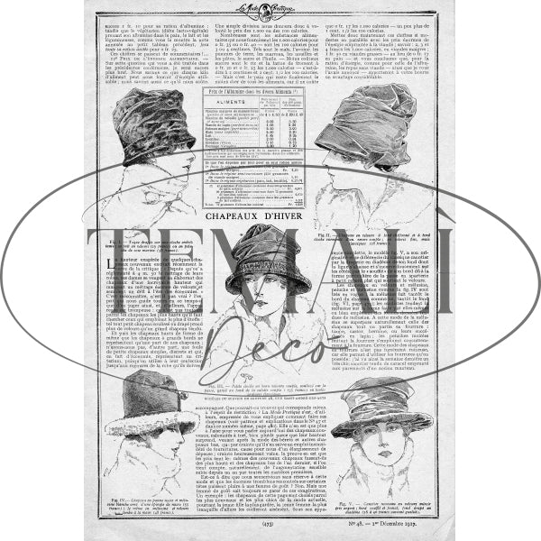 Découpage Moda - Chapeaux D'Hiver - Image 5