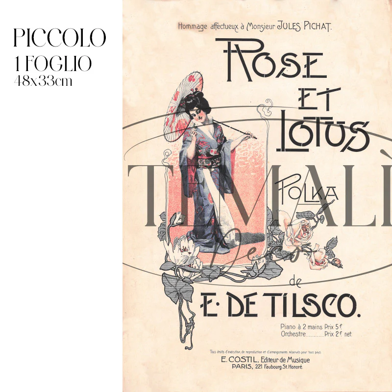 Découpage Moda - Rose et Lotus - Image 3