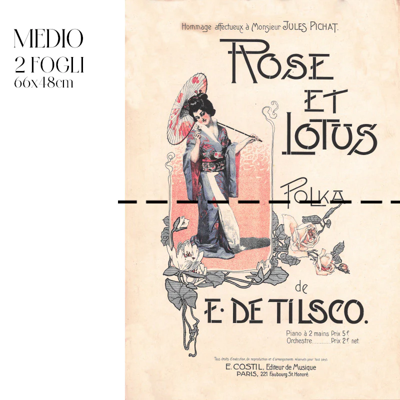Découpage Moda - Rose et Lotus - Image 4