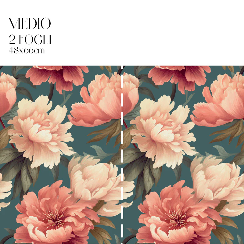 Dècoupage Modern Flora - Peonie Pastello - Image 3